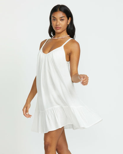 Beach Vibes Beach Coverup Dress - Salt Crystal | Billabong