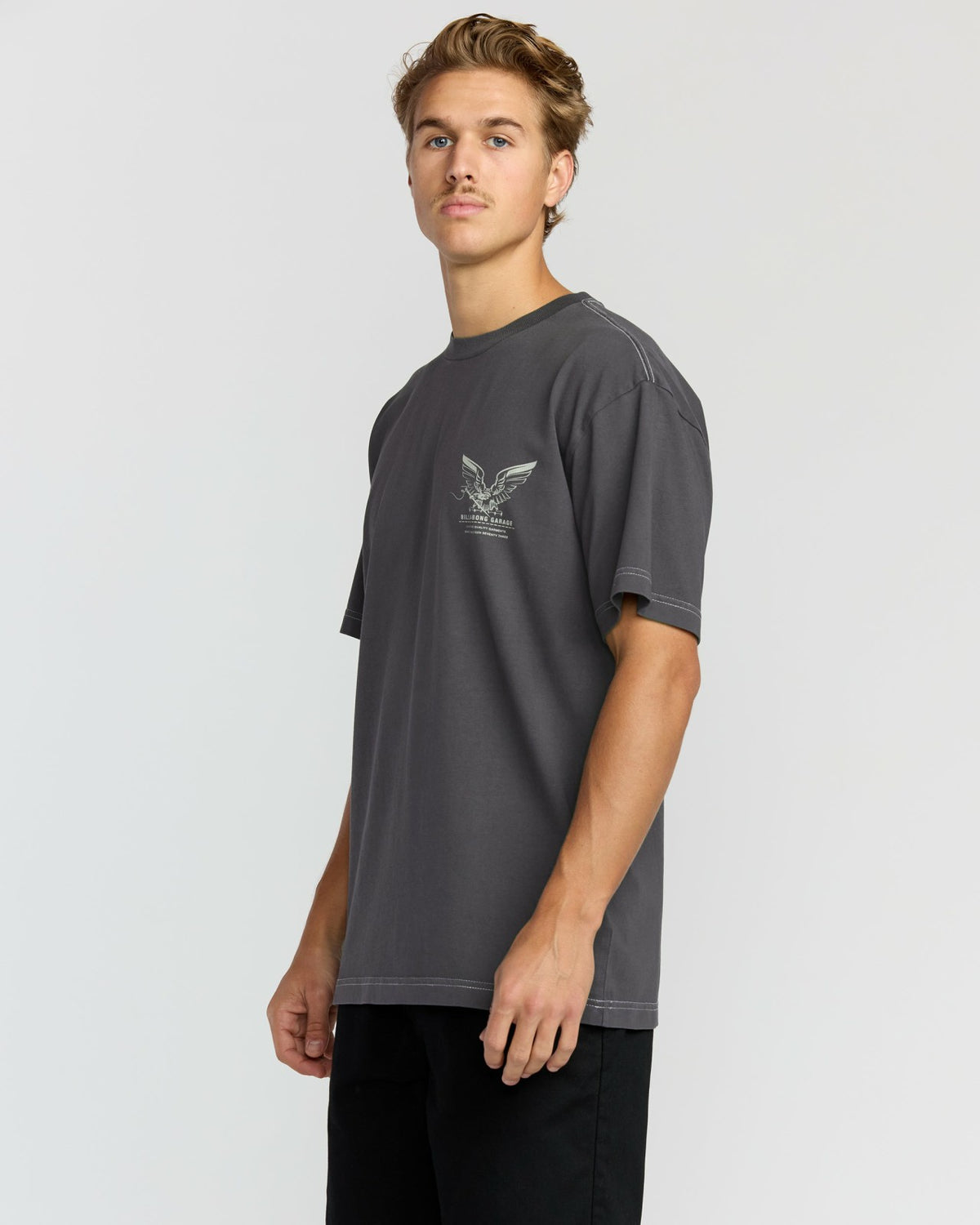 Bird Of Prey Garage OG Short Sleeve T-Shirt - Washed Black | Billabong
