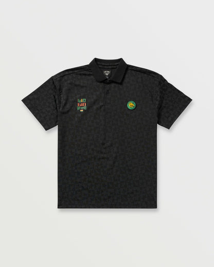 Billabong x Mami Wata Black Star Surf Club Short Sleeve Polo Shirt - B | Billabong