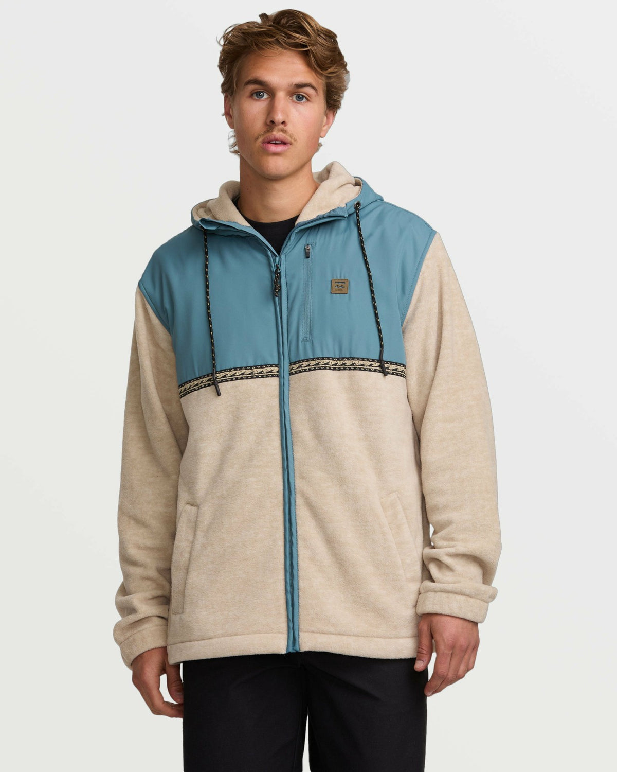 Boundary Lite Zip Sweatshirt - Bleached Sand | Billabong