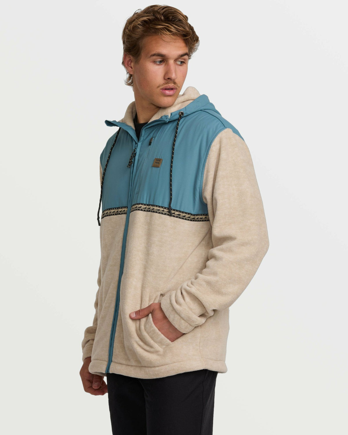 Boundary Lite Zip Sweatshirt - Bleached Sand | Billabong