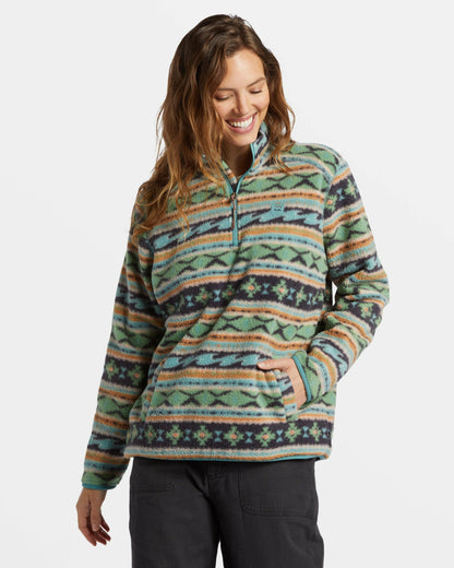 A/Div Boundary Mock 3 Half-Zip Pullover Sweatshirt - Salty Sage | Billabong