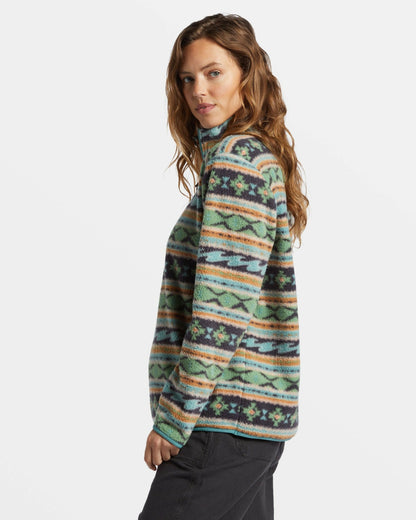 A/Div Boundary Mock 3 Half-Zip Pullover Sweatshirt - Salty Sage | Billabong