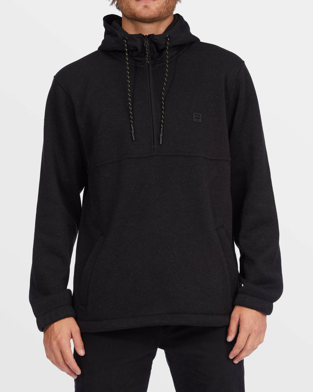 A/Div Boundary Hooded Half-Zip Pullover - Black Heather | Billabong