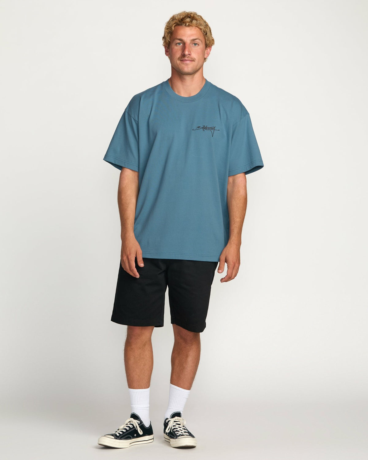 Bracket Script OG Tee - Carolina Blue | Billabong