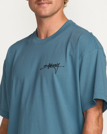 Bracket Script OG Tee - Carolina Blue | Billabong