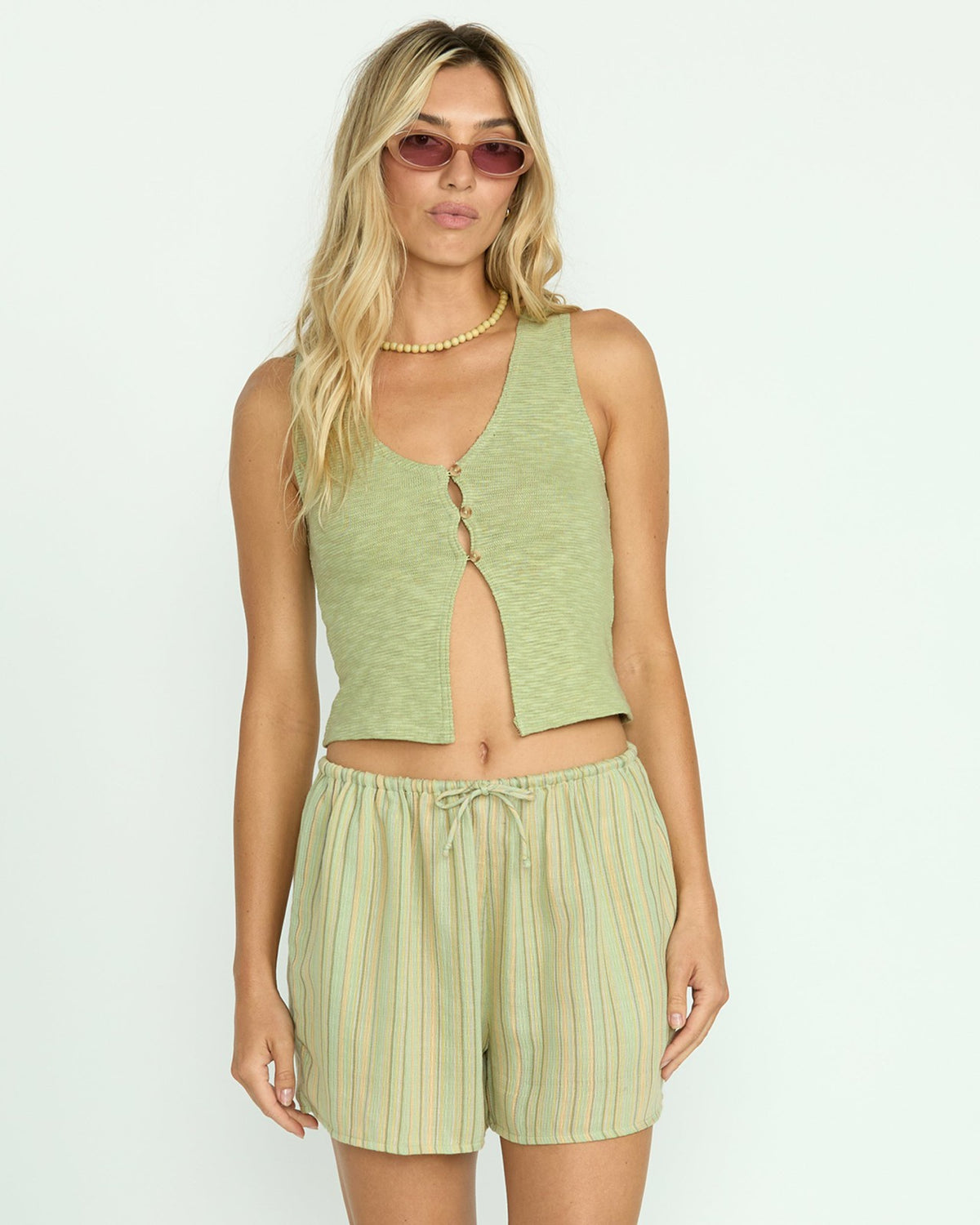 Bren Knit Vest - Pistachio | Billabong