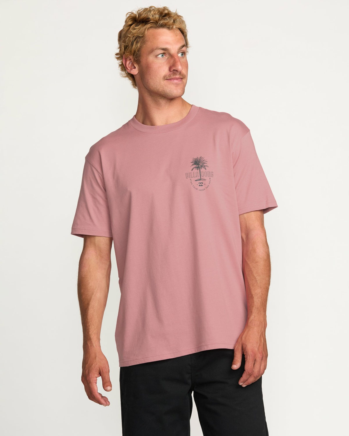 Calm Palm Premium Tee - Dusty Pink | Billabong