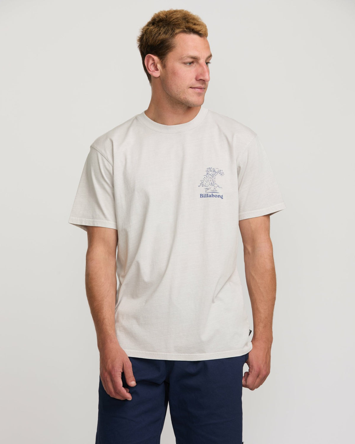 Catch One Premium Wave Wash Tee - Silver | Billabong
