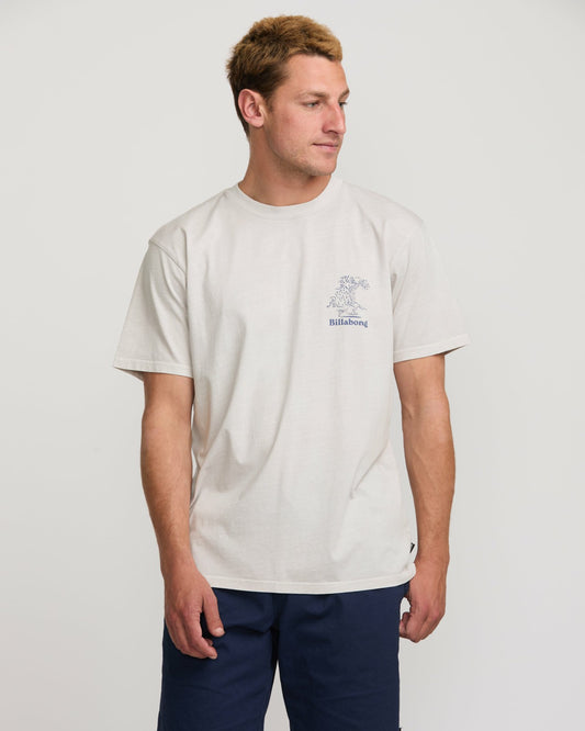 Catch One Premium Wave Wash Tee - Silver | Billabong
