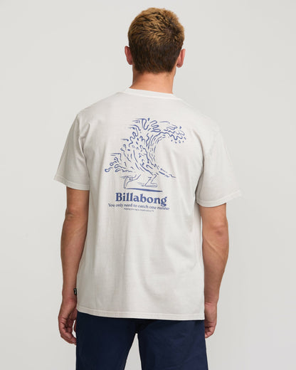 Catch One Premium Wave Wash Tee - Silver | Billabong