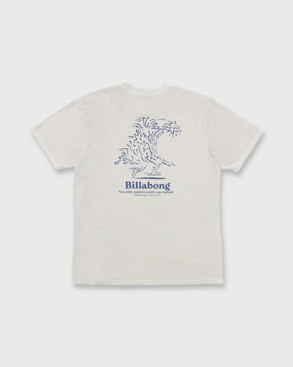 Catch One Premium Wave Wash Tee - Silver | Billabong