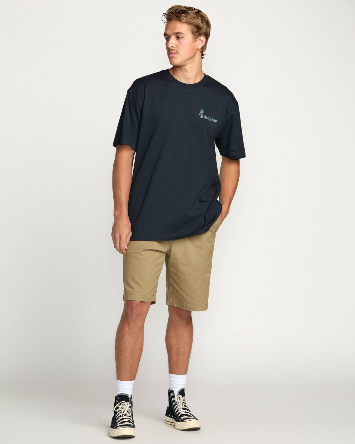 Checking In Regular Tee - Aged Indigo | Billabong