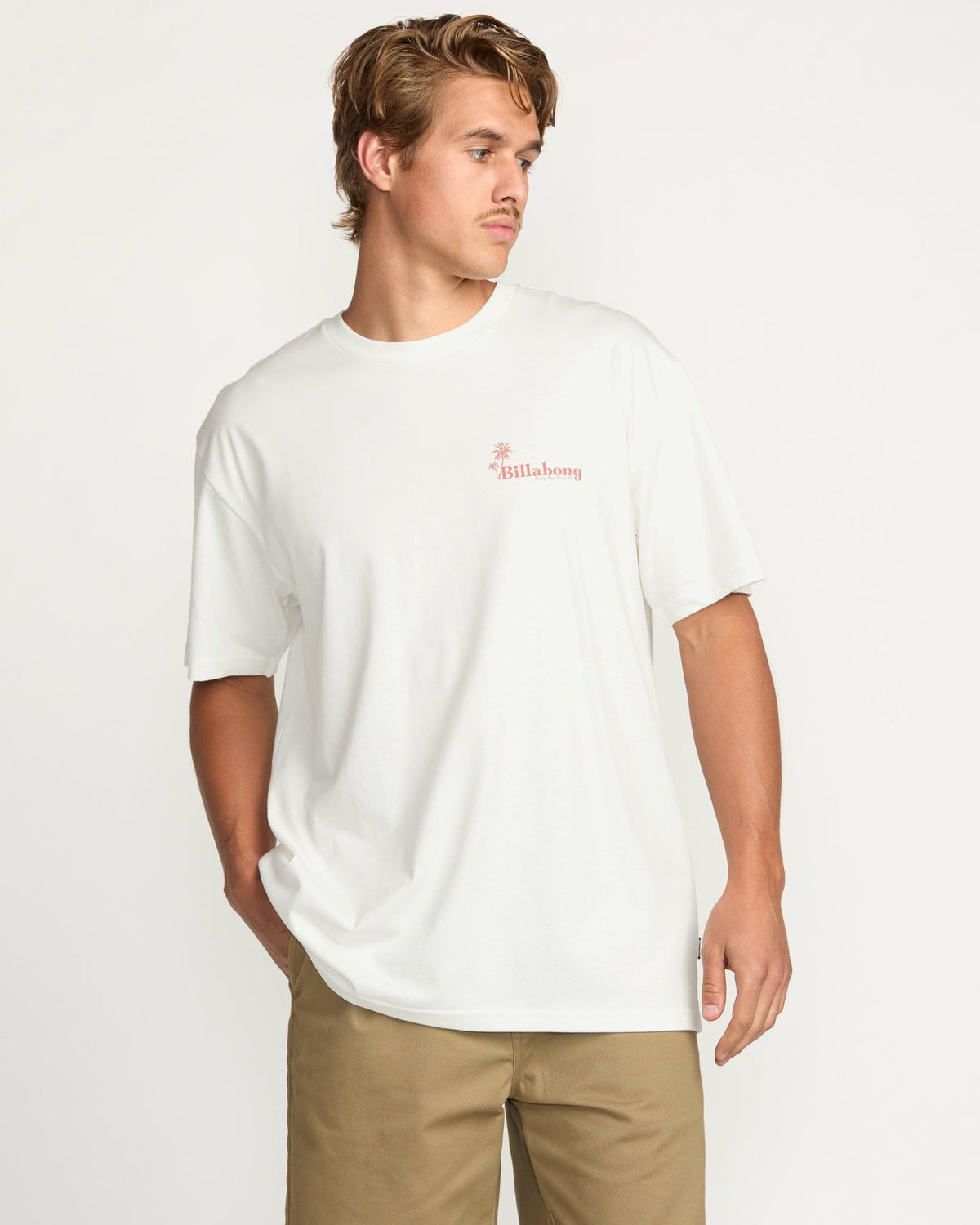 Checking In Regular Tee - Off White | Billabong