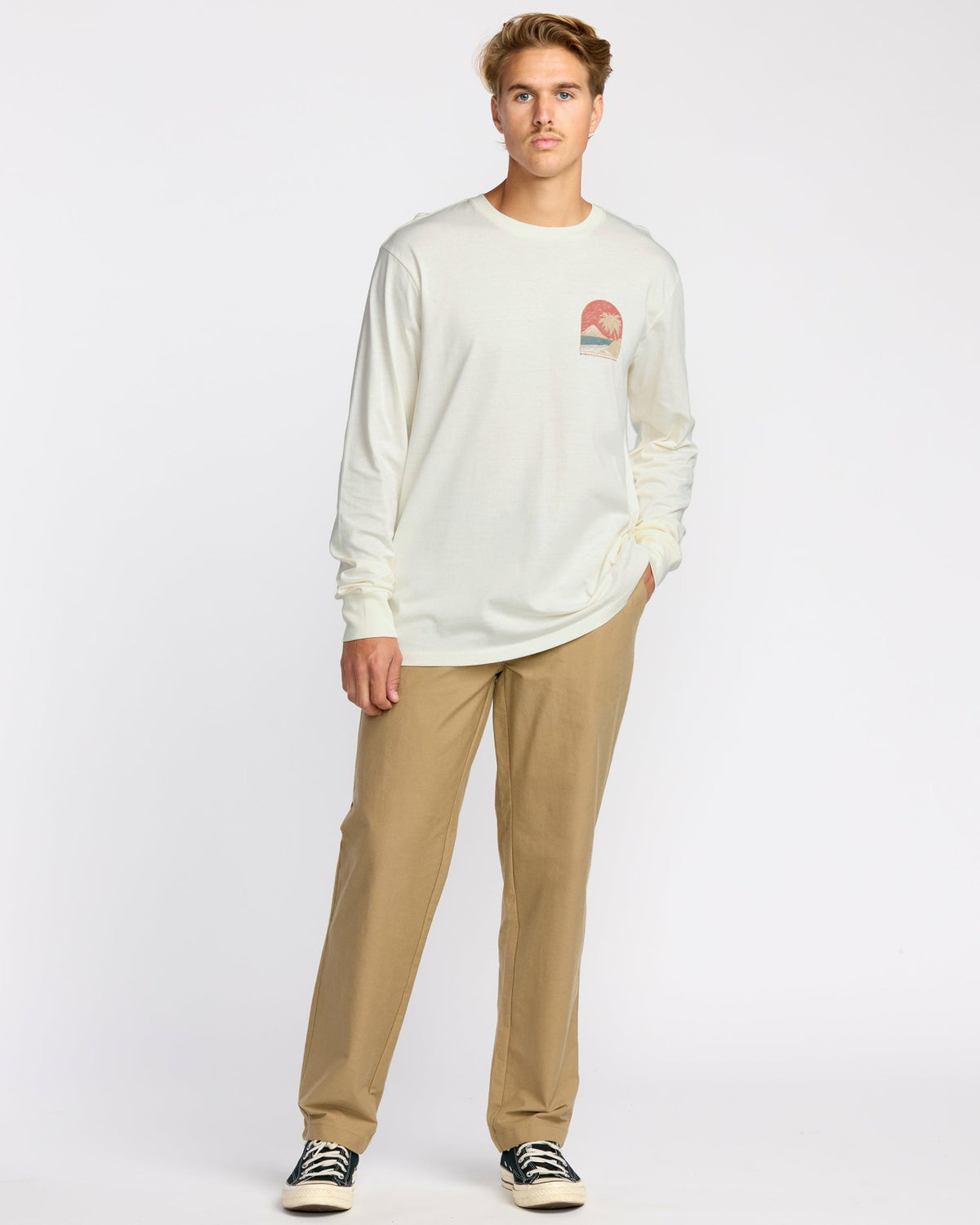 Coastal Range A/Div Long Sleeve T-Shirt - Off White | Billabong