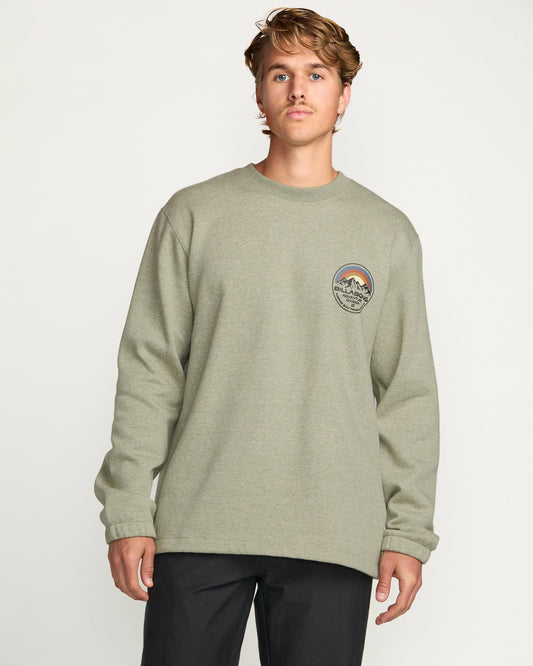 Compass Crew Sweatshirt - Sage Heather | Billabong