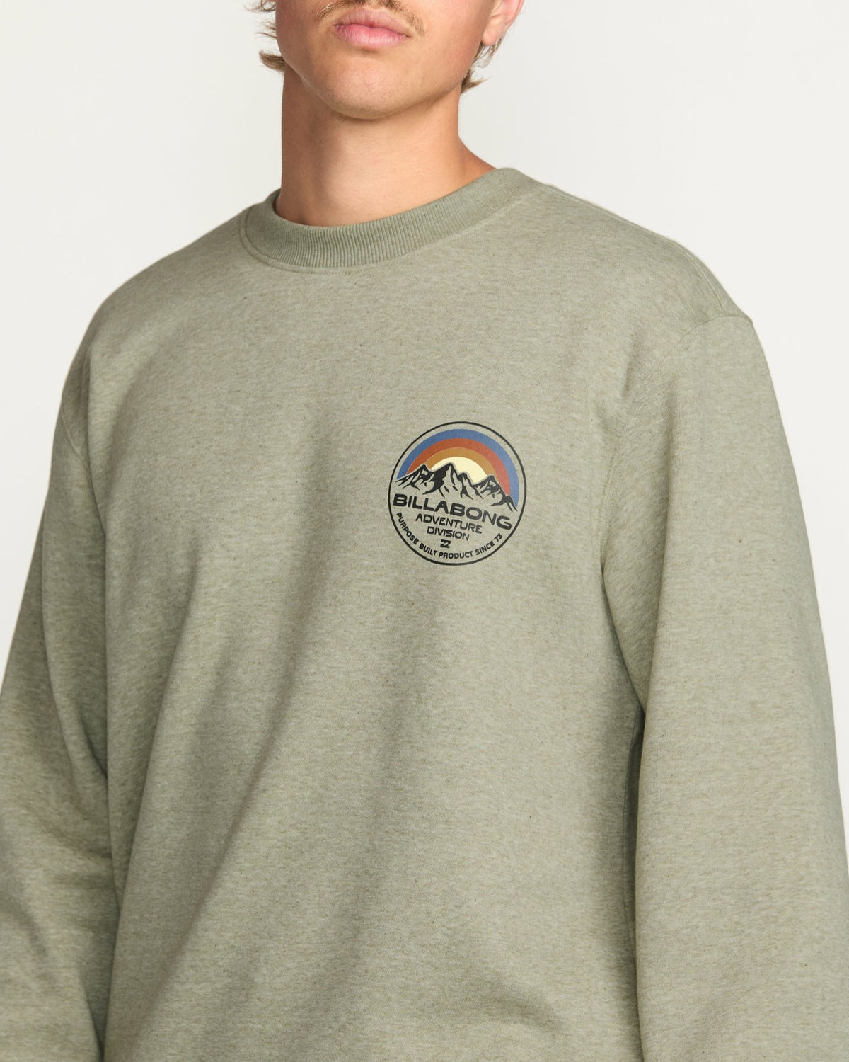 Compass Crew Sweatshirt - Sage Heather | Billabong