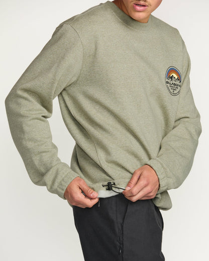 Compass Crew Sweatshirt - Sage Heather | Billabong