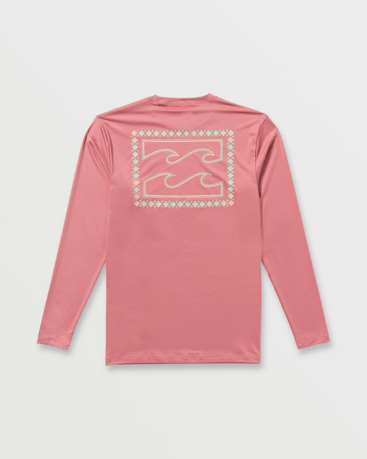 Crayon Wave Loose Fit Long Sleeve Surf Tee - Dusty Pink | Billabong