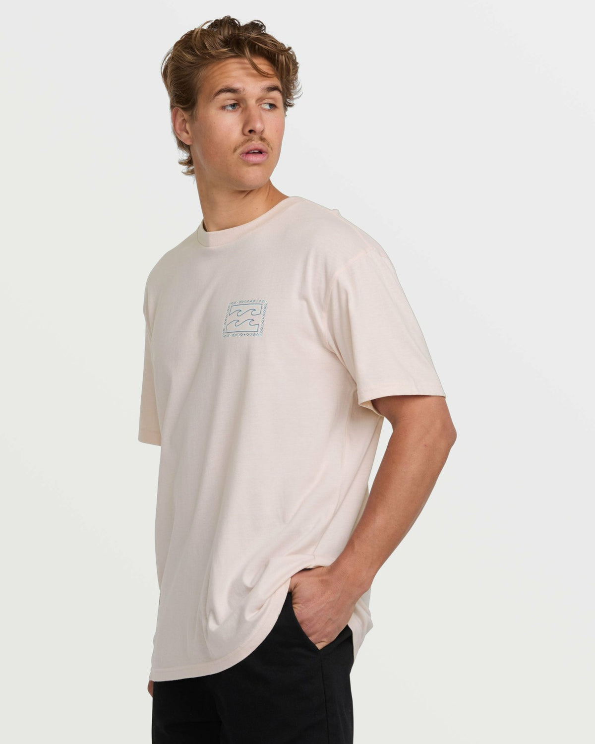 Crayon Wave Premium Tee - Light Pink | Billabong