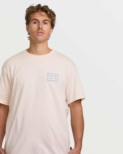 Crayon Wave Premium Tee - Light Pink | Billabong