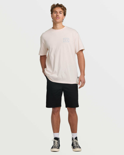 Crayon Wave Premium Tee - Light Pink | Billabong