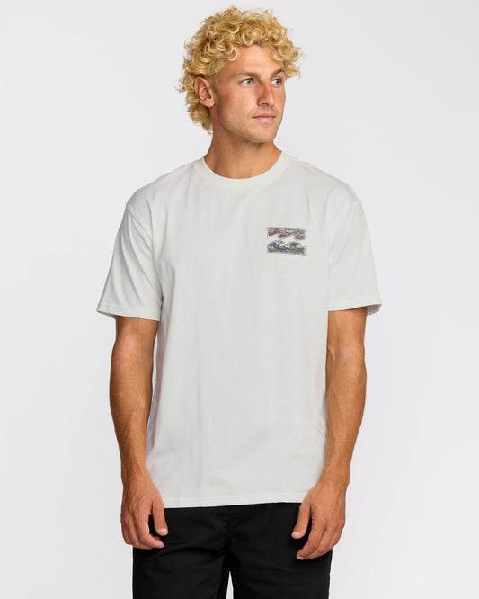 Crayon Wave Premium Short Sleeve T-Shirt - Off White | Billabong