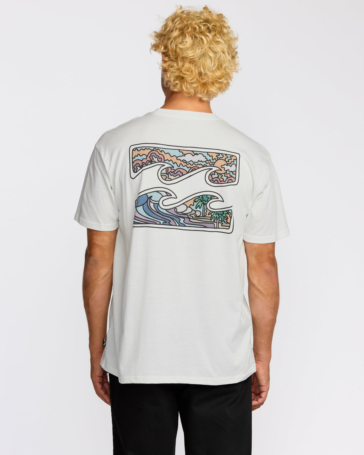 Crayon Wave Premium Short Sleeve T-Shirt - Off White | Billabong