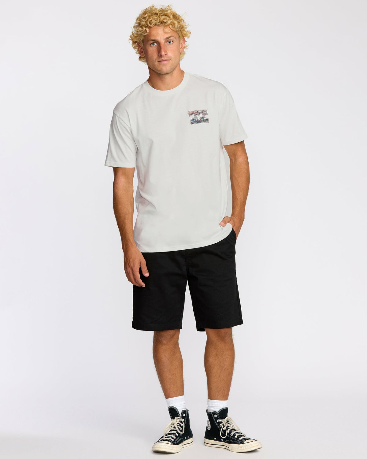 Crayon Wave Premium Short Sleeve T-Shirt - Off White | Billabong