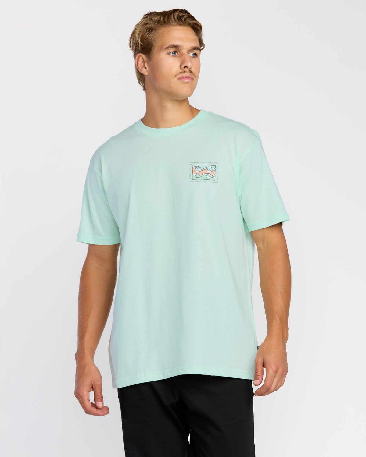 Crayon Wave Premium Short Sleeve T-Shirt - Sea Glass | Billabong