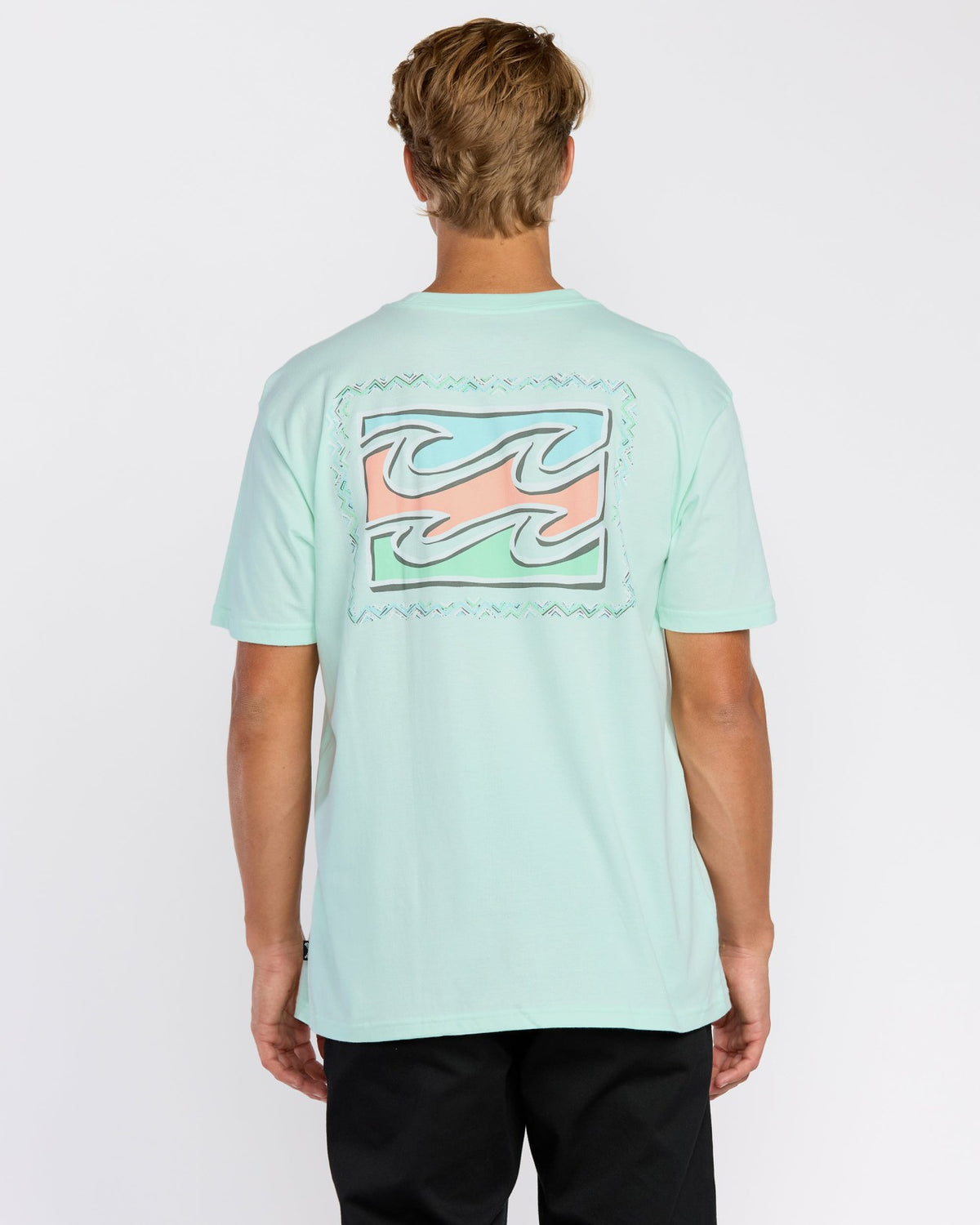 Crayon Wave Premium Short Sleeve T-Shirt - Sea Glass | Billabong