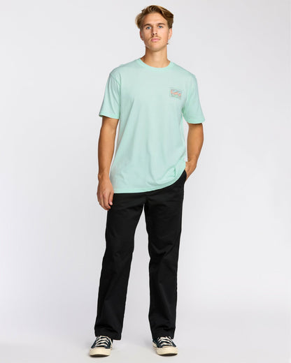 Crayon Wave Premium Short Sleeve T-Shirt - Sea Glass | Billabong