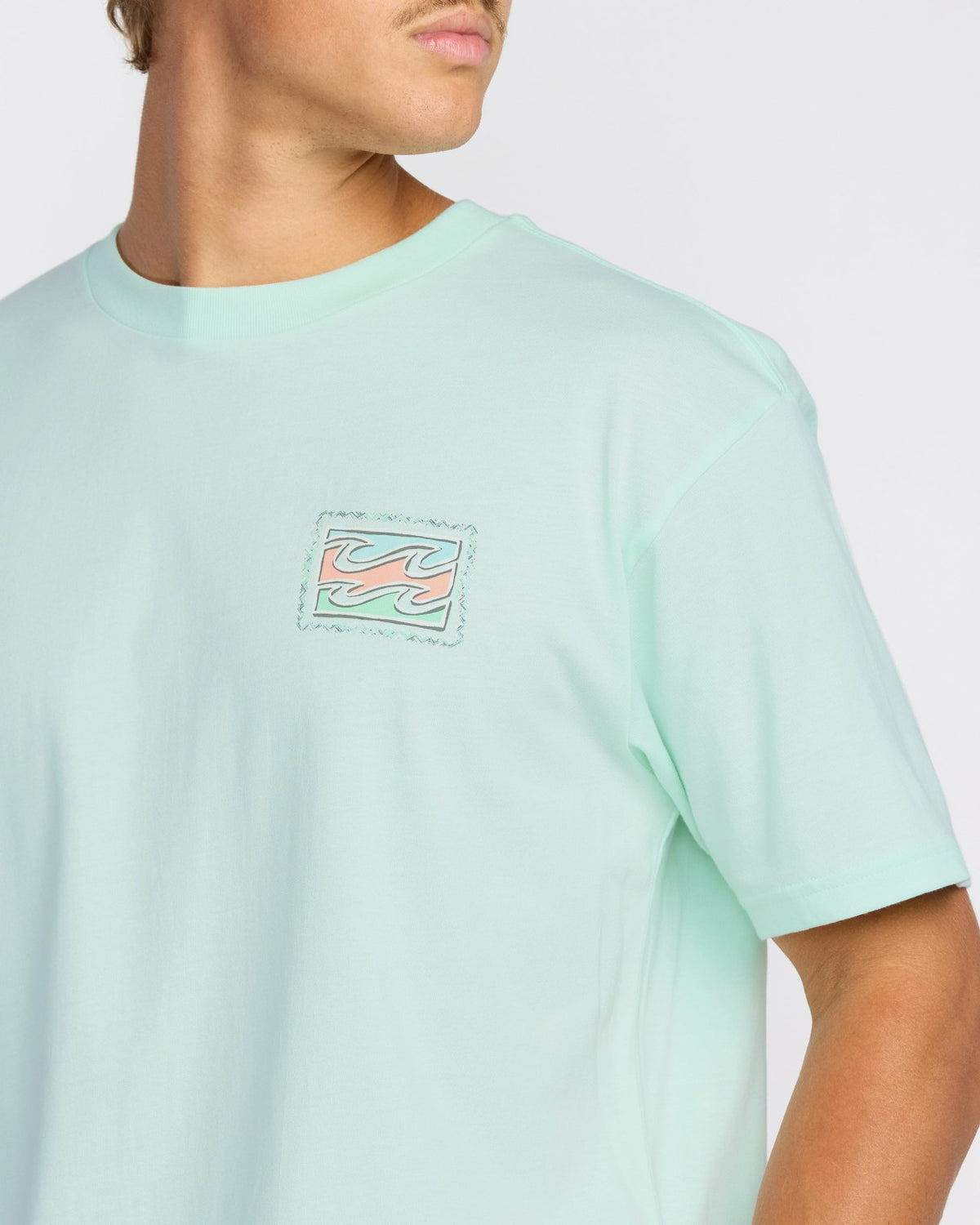 Crayon Wave Premium Short Sleeve T-Shirt - Sea Glass | Billabong