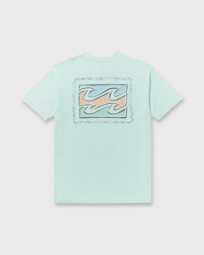 Crayon Wave Premium Short Sleeve T-Shirt - Sea Glass | Billabong