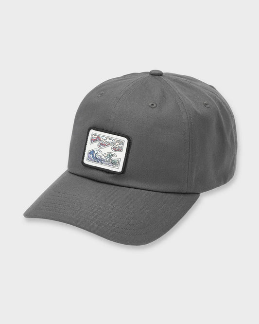 Crayon Wave Strapback Hat - Raven | Billabong