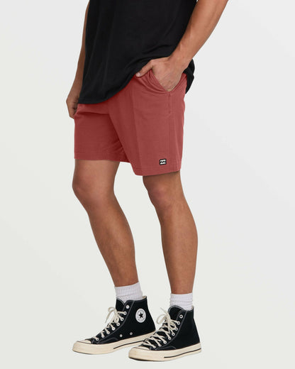 Crossfire Wave Wash Submersible 18" Hybrid Shorts - Dusty Red | Billabong