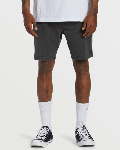 Crossfire Wave Wash Submersible 18" Hybrid Shorts - Washed Black | Billabong