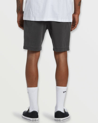 Crossfire Wave Wash Submersible 18" Hybrid Shorts - Washed Black | Billabong