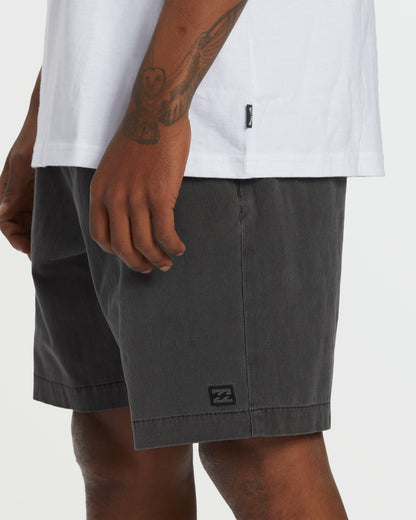 Crossfire Wave Wash Submersible 18" Hybrid Shorts - Washed Black | Billabong