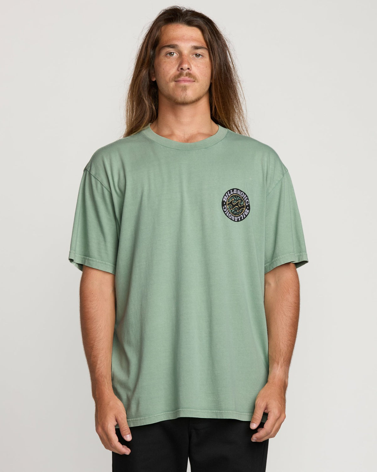 Decal Regular Wave Wash Tee - Mist Green | Billabong