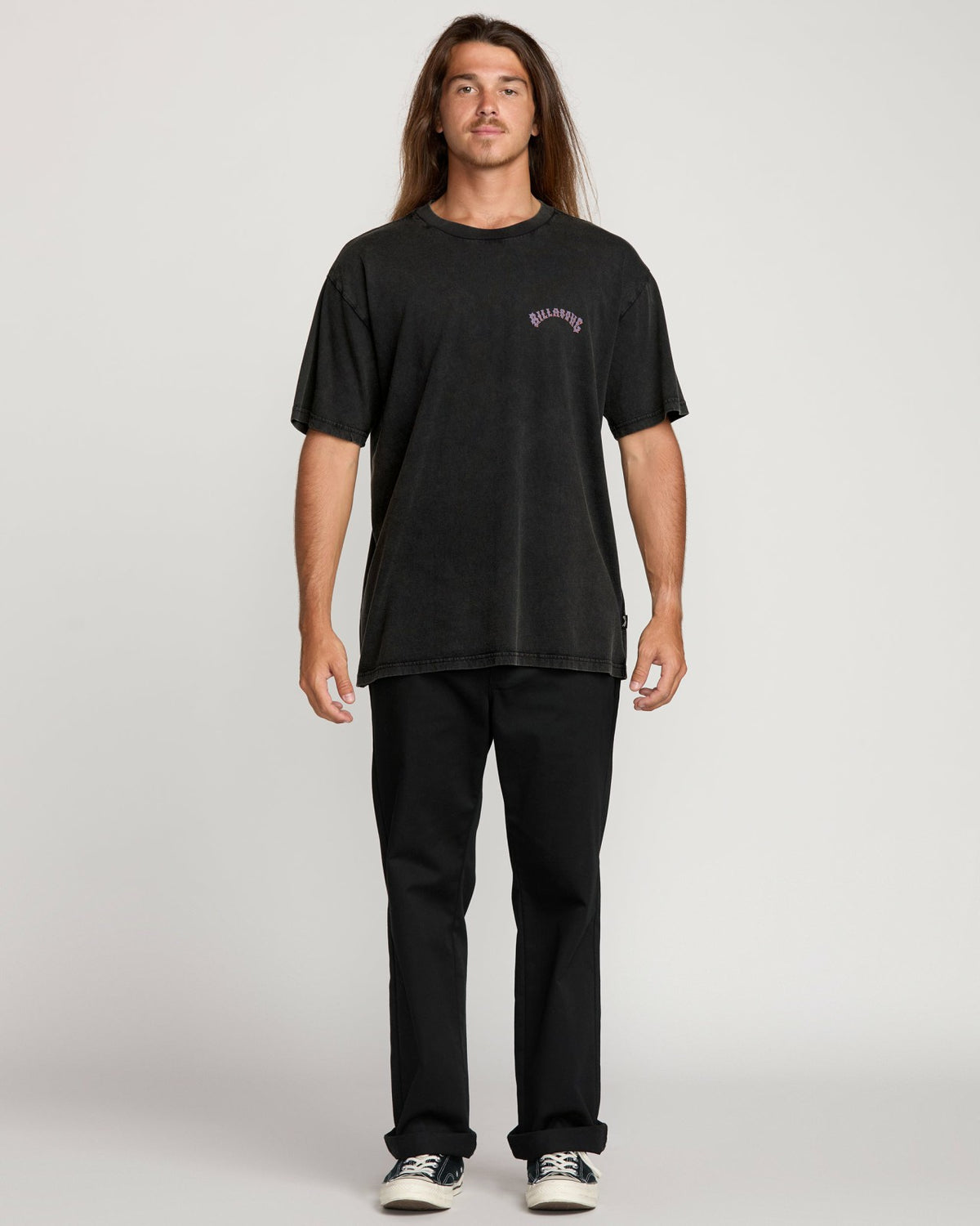 Decal Regular Wave Wash Tee - Washed Black | Billabong