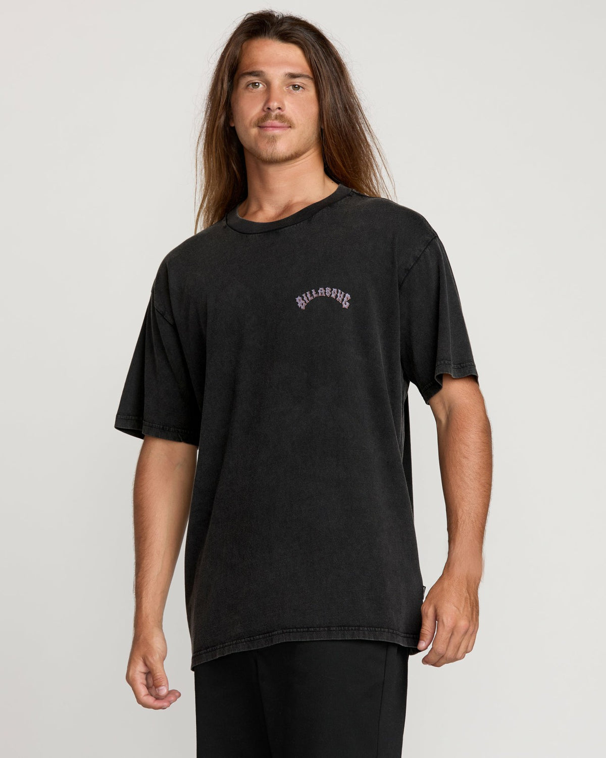 Decal Regular Wave Wash Tee - Washed Black | Billabong