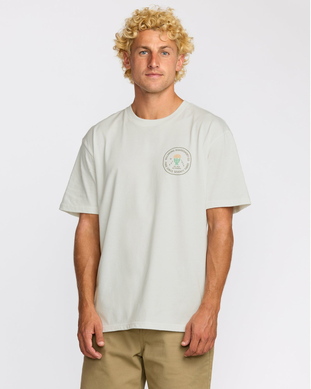 Desert Flower Regular Short Sleeve T-Shirt - Off White | Billabong
