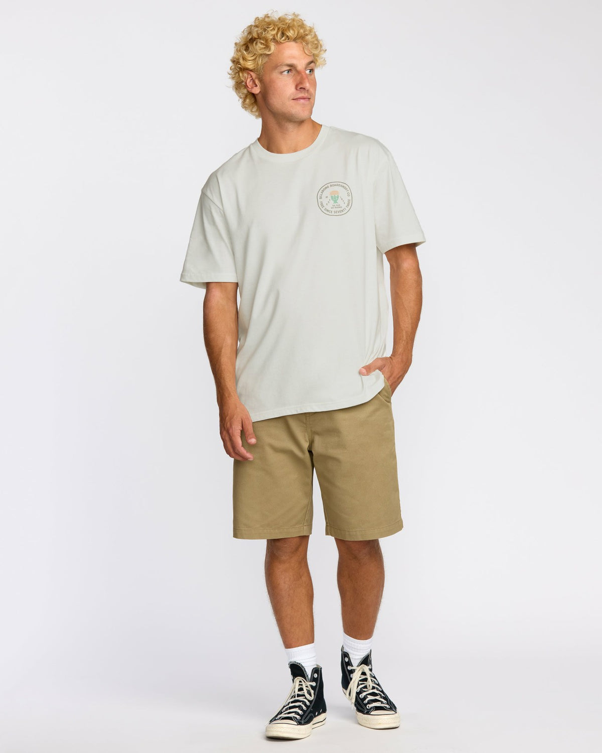 Desert Flower Regular Short Sleeve T-Shirt - Off White | Billabong
