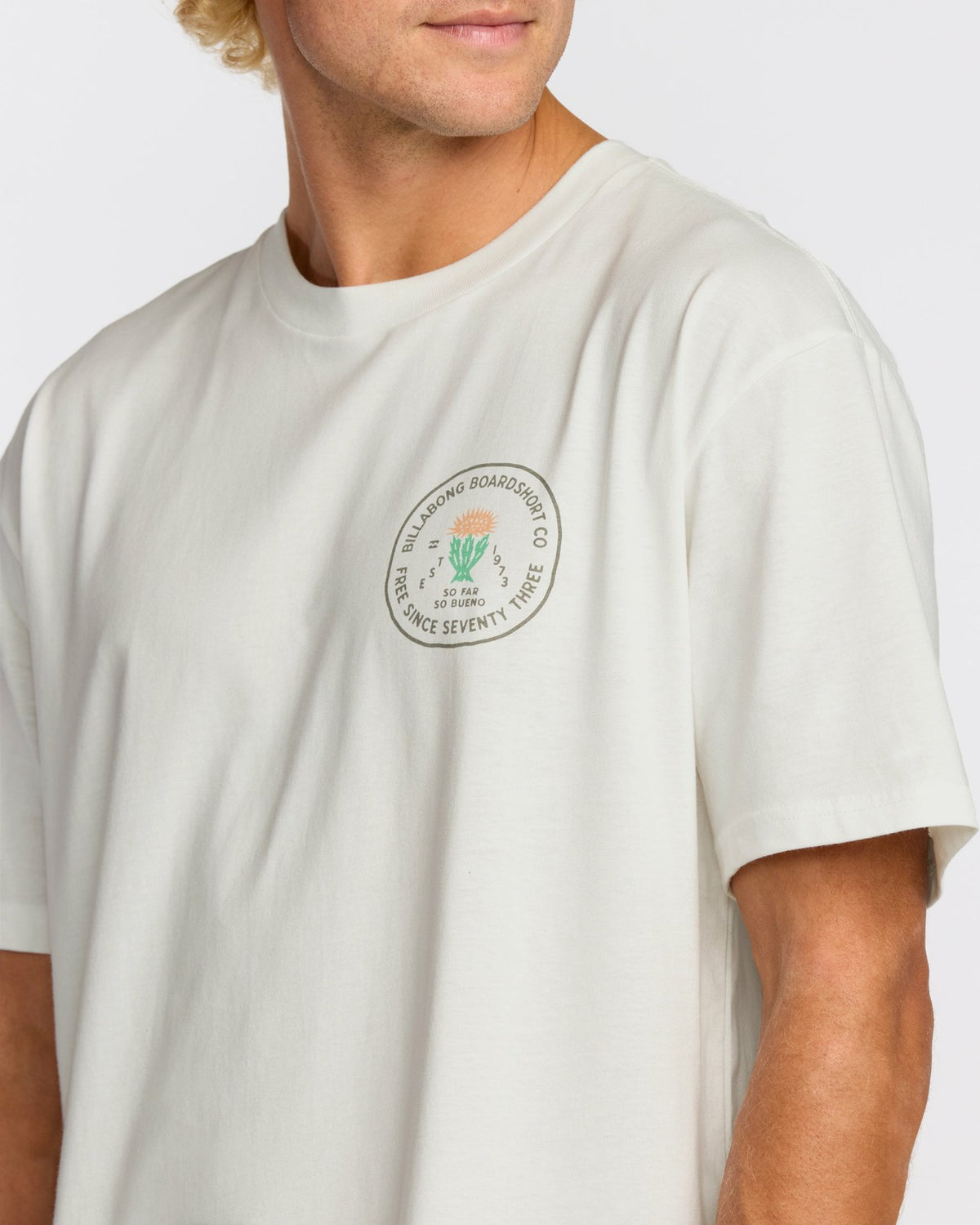 Desert Flower Regular Short Sleeve T-Shirt - Off White | Billabong