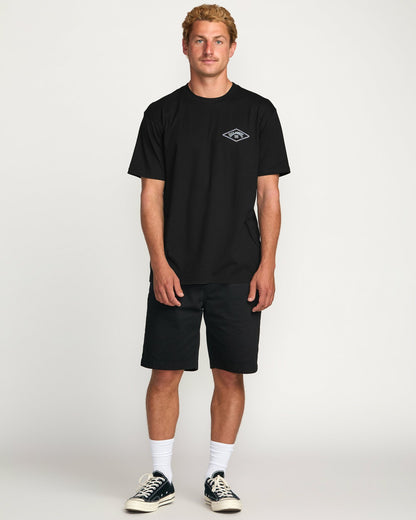 Diamond Arch Premium Tee - Black | Billabong