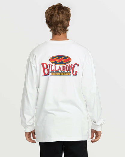 Double Spread OG Long Sleeve Tee - White | Billabong