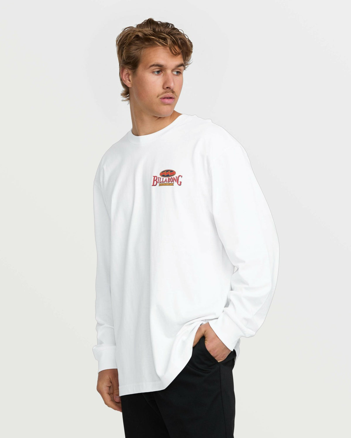 Double Spread OG Long Sleeve Tee - White | Billabong