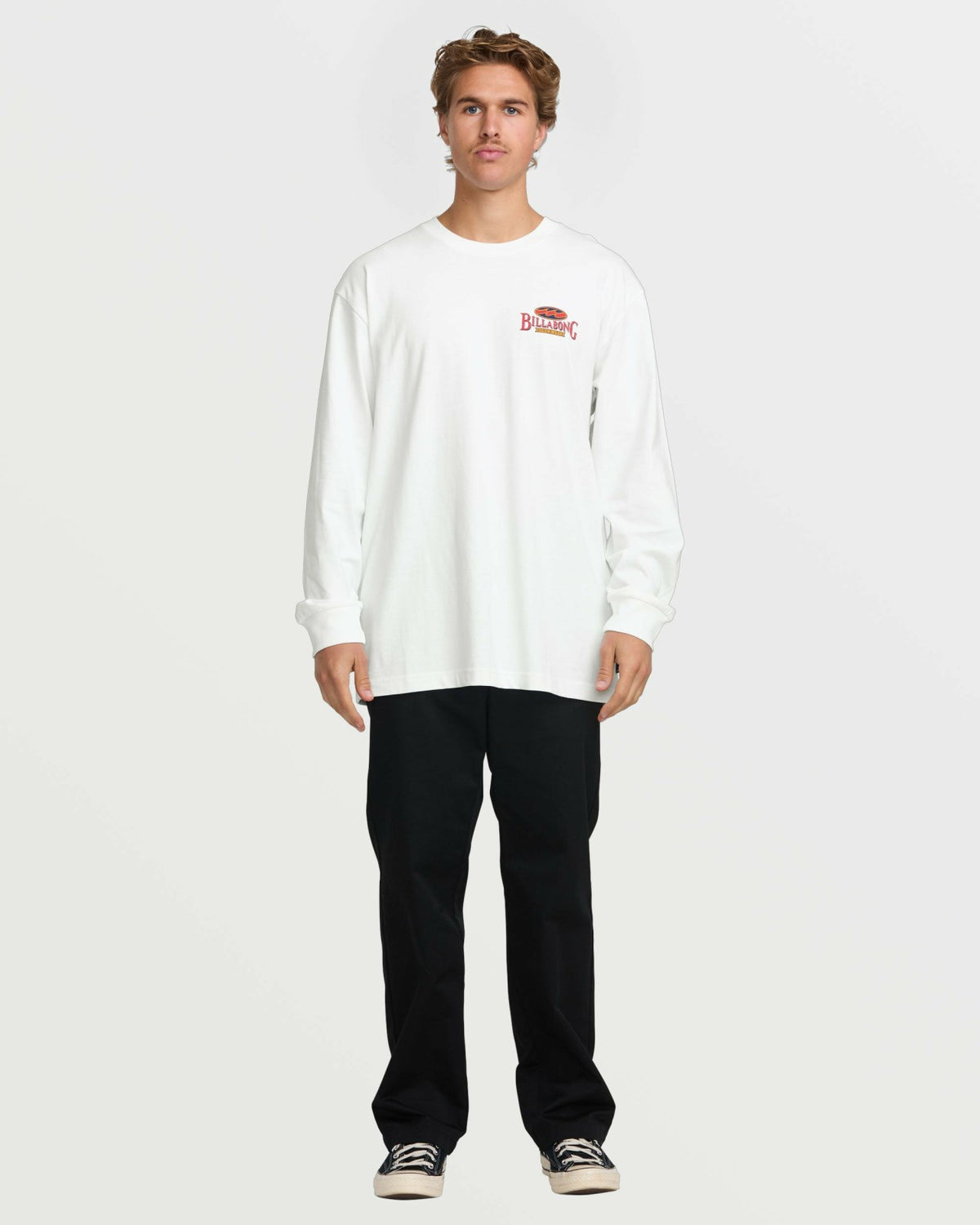 Double Spread OG Long Sleeve Tee - White | Billabong
