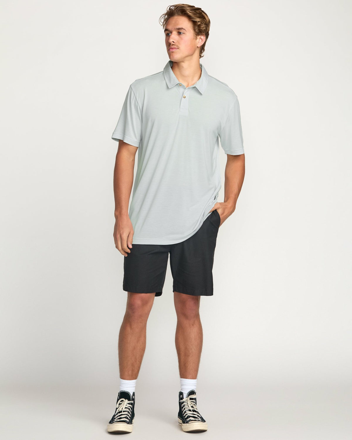 Eclipse Short Sleeve Polo Shirt - Ash Blue | Billabong